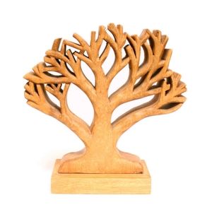 Carved Wooden Tree Sculpture